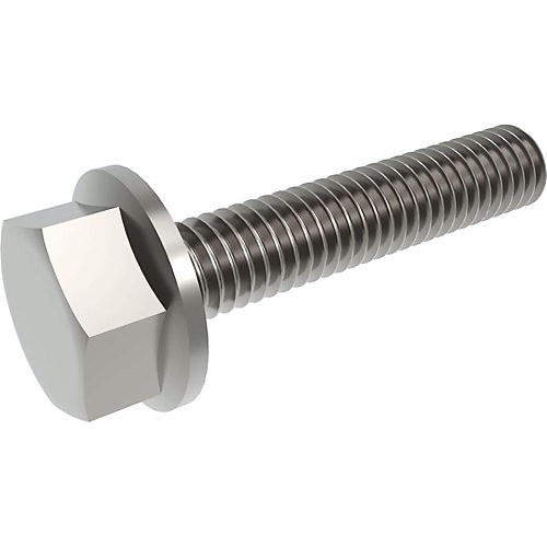 Hex Flange bolt DIN 6921 stainless steel A2 M8X16 to M8X60